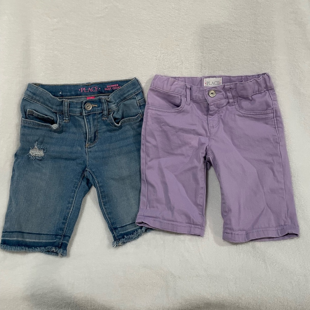 The Children's Place Blue and Purple Shorts Set